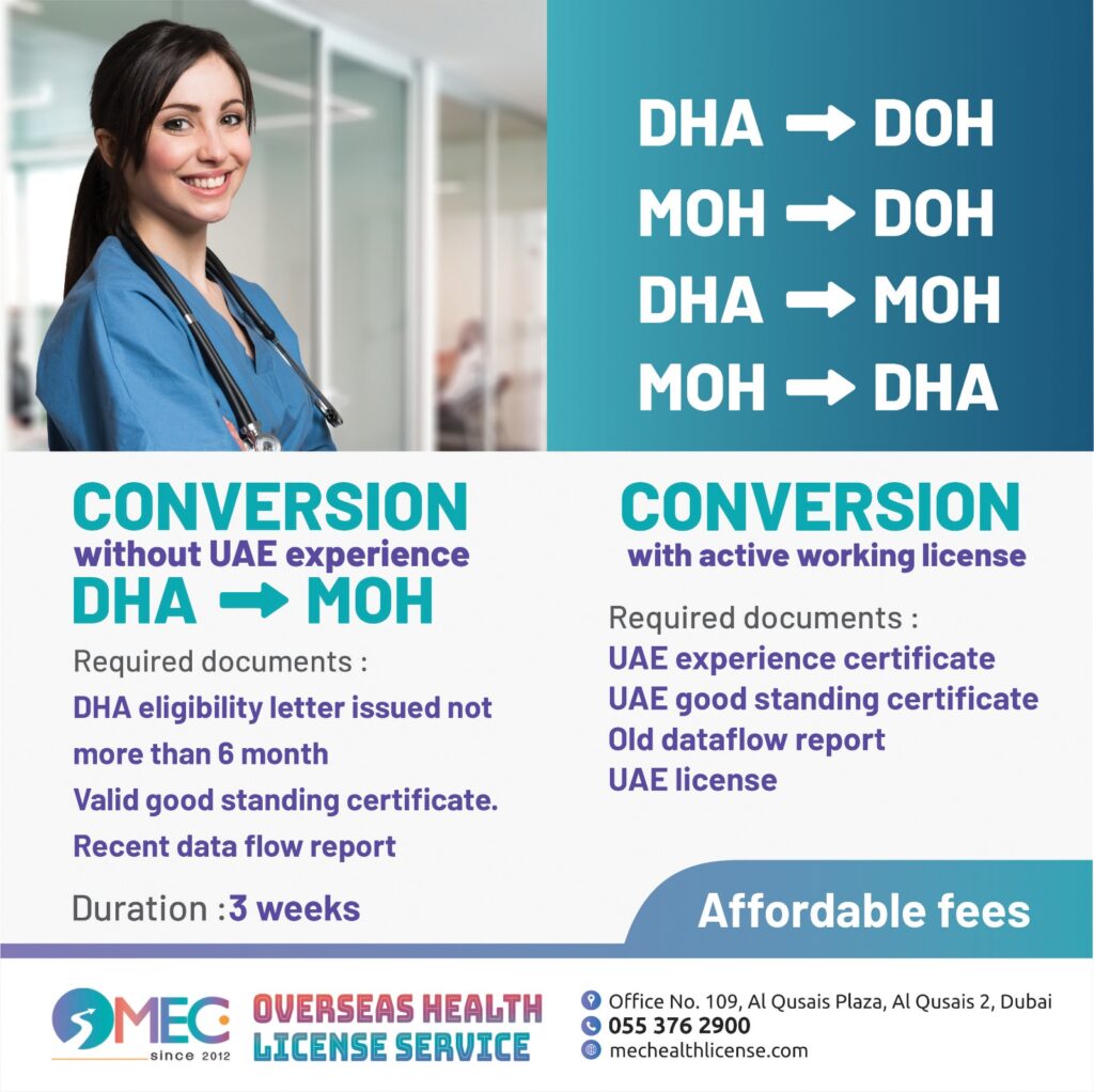 MEC overseas health license and service